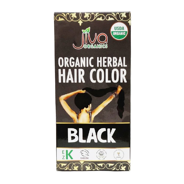 Jiva Organic Black Herbal Hair Color 100 G