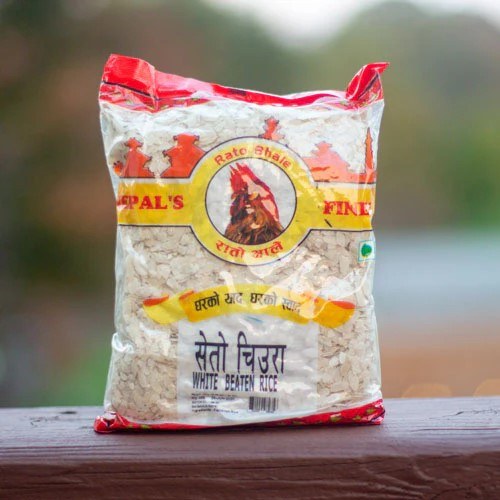 Rato Bhale Seto Chieura (White Beaten Rice) 700 G