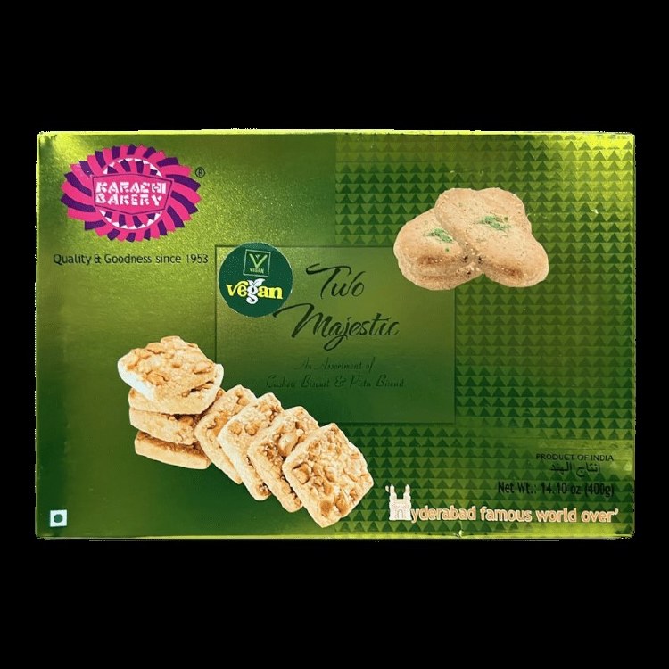 Karachi Two Majestic (Cashew + Green Pistachio) Biscuits 400 G