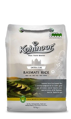 Kohinoor Extra Fine Basmati Rice 10 Lbs