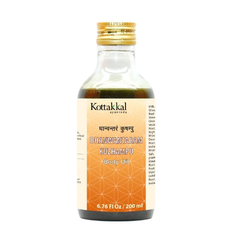 Kottakkal Dhanwantaram Kuzhampu Body Oil 200 ML