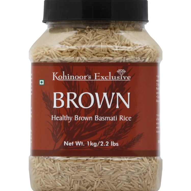 Kohinoor Exclusive Brown Basmati Rice Jar 2.2 LBS