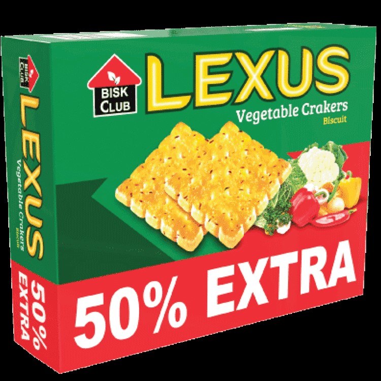 Bisk Club Lexus Vegetable Crackers Biscuits 240 G