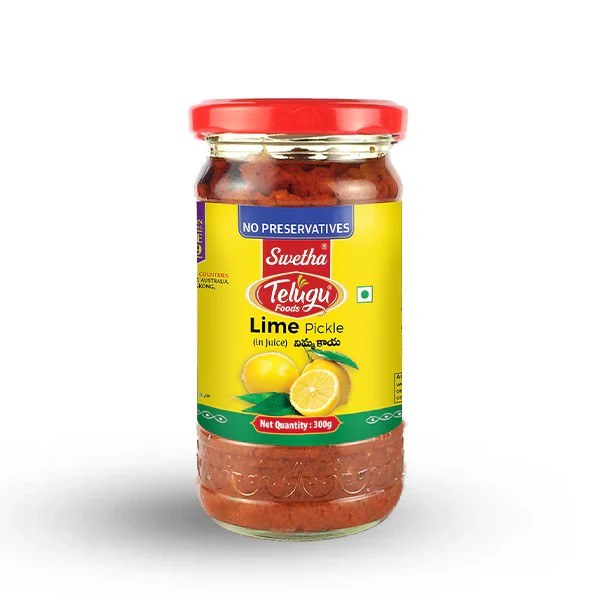 Telugu Foods Lime Pickle (Garlic) 300g