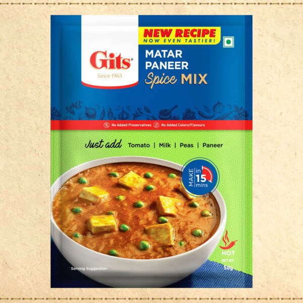 Gits Matar Paneer Spice Mix 50 G