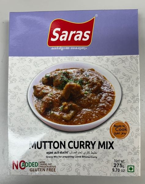 Saras Mutton Curry Mix 275 G