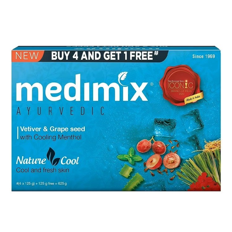 Medimix Vetiver & Grape Seed Soap 125g