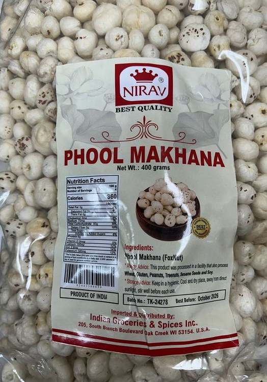 Nirav Phool Makhana 400 G