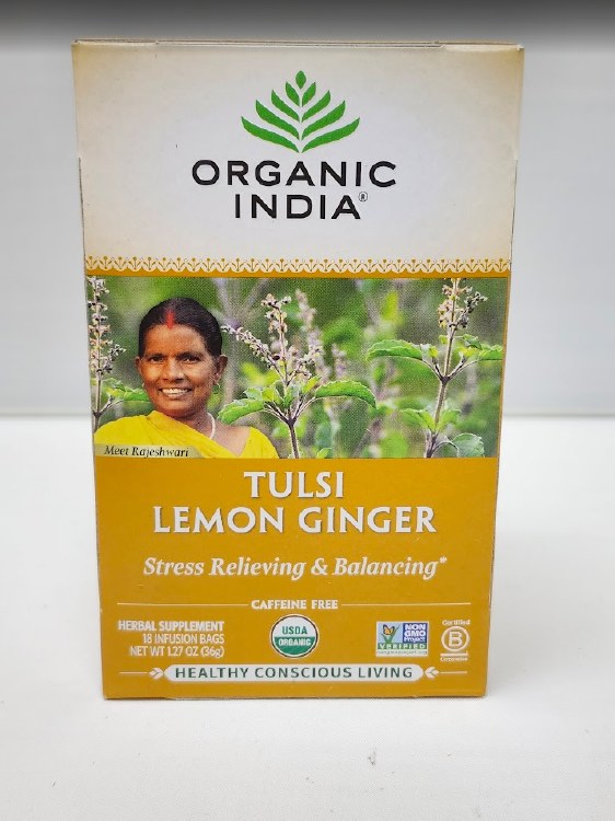 Org.Ind.Tulsi Lem.Ging.18 Bags