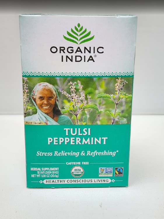 Org.Ind.Tulsi Pep.Mint 18 Bags