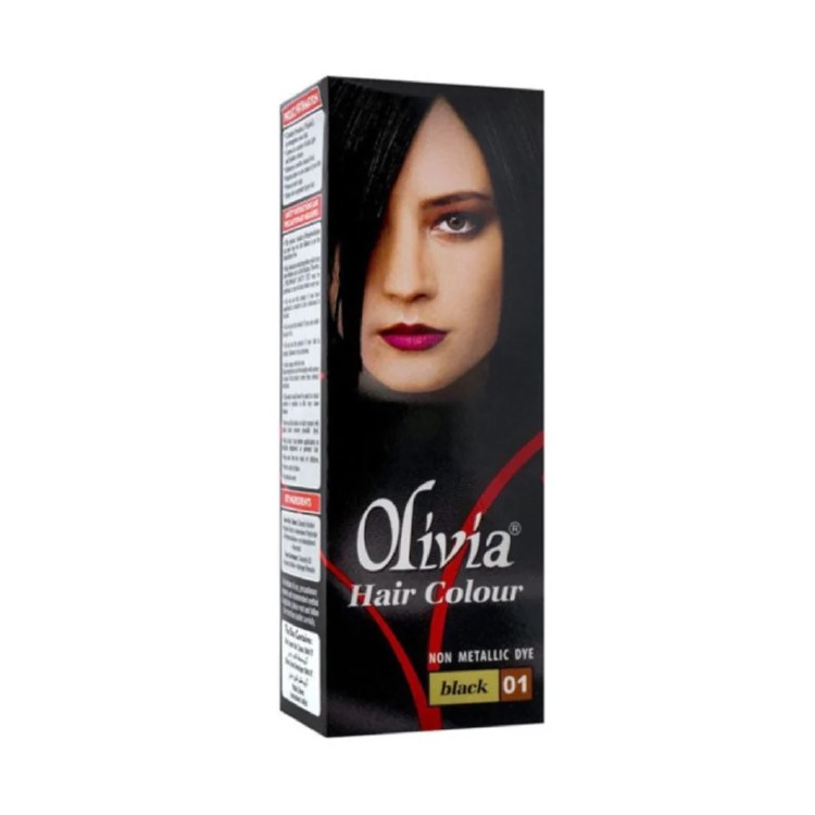 Olivia Black Hair Color Non Metallic Dye 50 ML