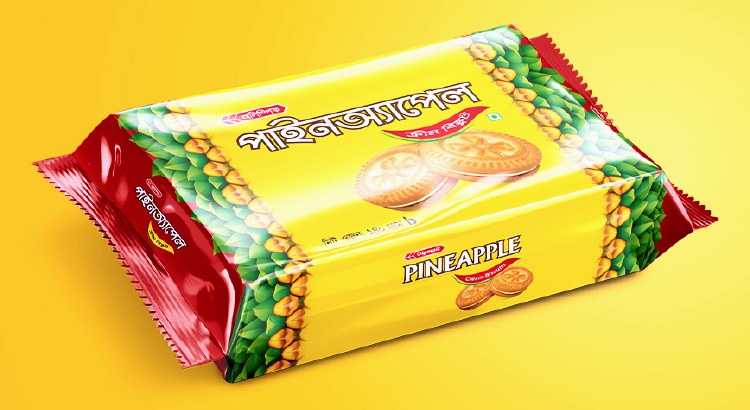 Oly Pineapple Cream Biscu 140g