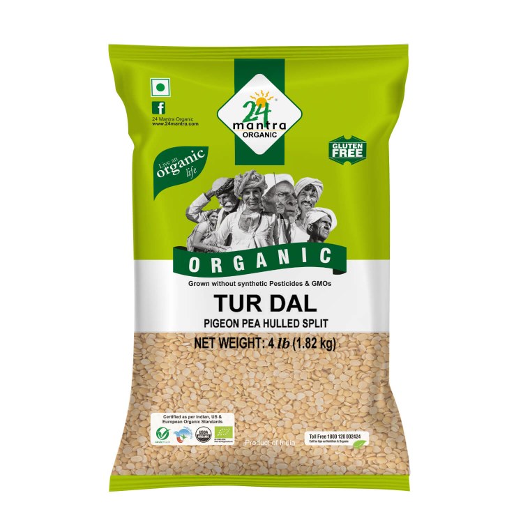 24 Mantra Organic Tur Dal Split  4 Lb
