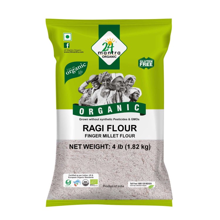 24 Mantra Organic Ragi Flour 4 Lb