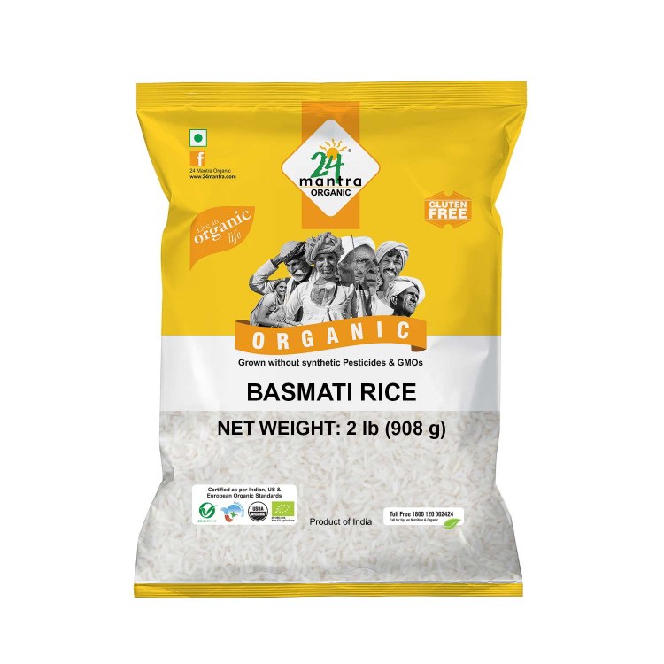 24 Mantra Organic Basmati Rice 2 Lbs