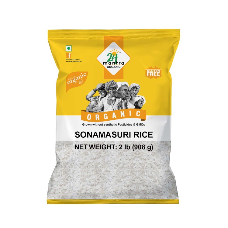 24 Mantra Organic Sonamasuri Rice 2 Lbs