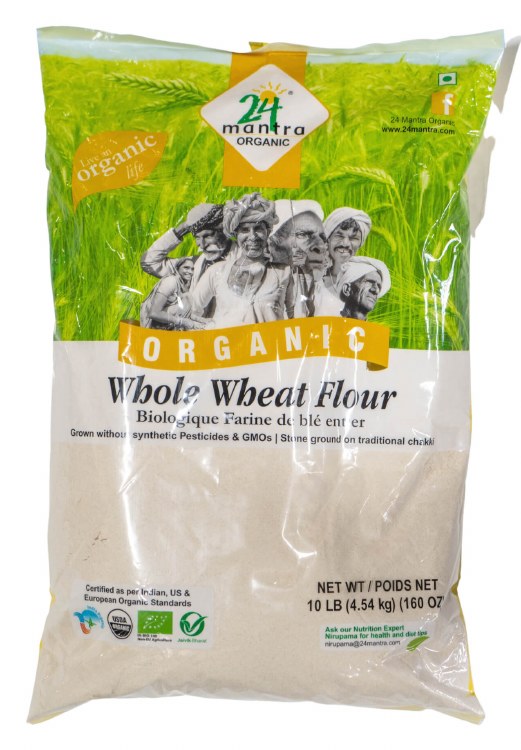 24 Mantra Whole Wheat Atta 10 Lbs