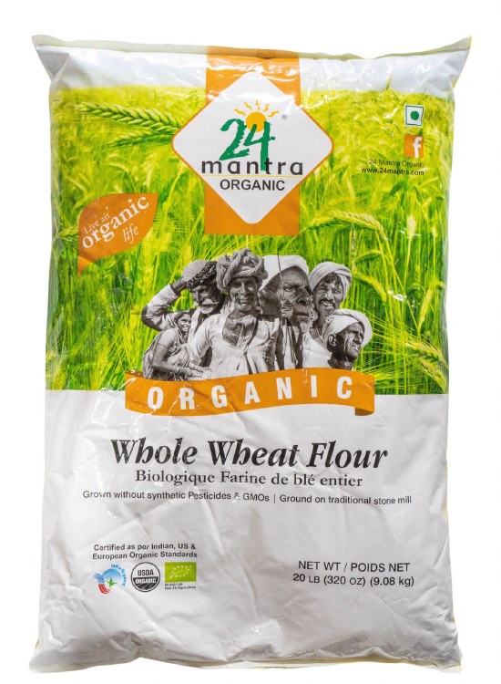 24 Mantra Whole Wheat Atta 20Lb