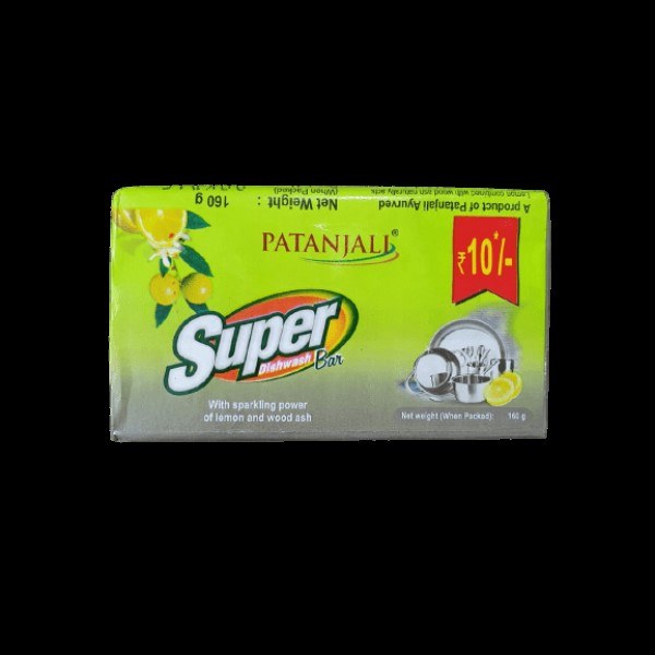 Patanjali Super Dishwash Bar 160 G