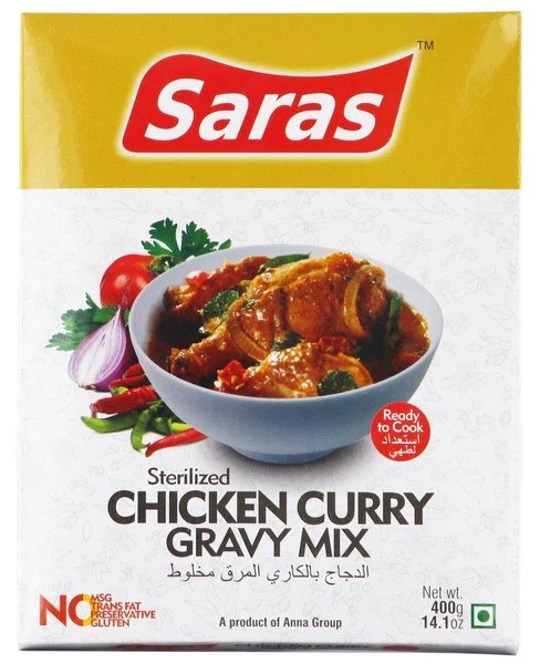 Saras Chicken Curry Gravy Mix 400 G