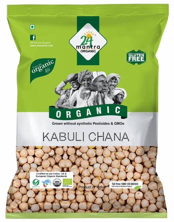 24 Mantra Organic Kabuli Chana 4Lb