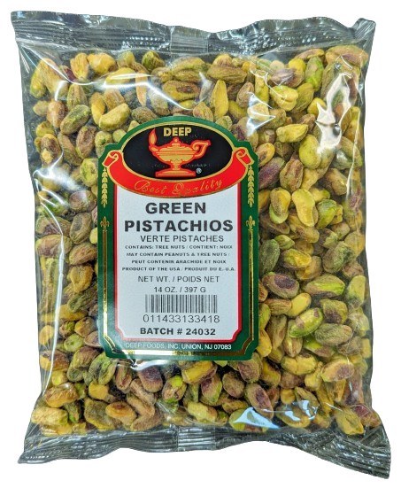 Deep Green Pistachios 14 OZ