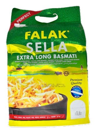 Falak Sella Extra Long Basmati Rice 10 Lb