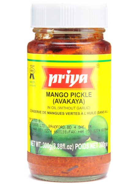 Priya Mango Pickle Without Garlic 300 G