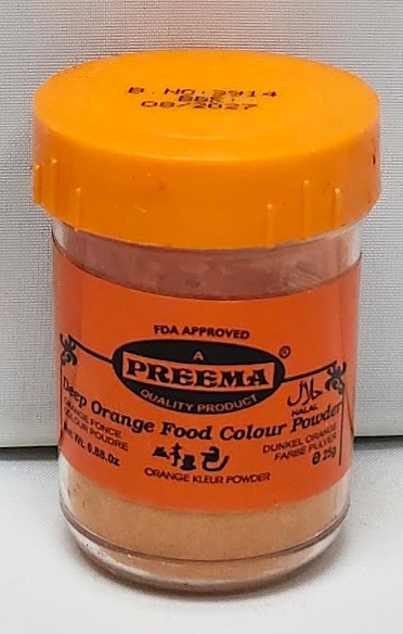 Preema Orange Food Colour 25g