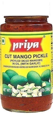 Priya Cut Mango Pickle With Garlic 300 G