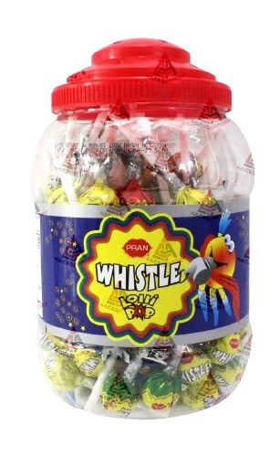 Pran Whistle Lollipop (100 Pcs) 1 kg