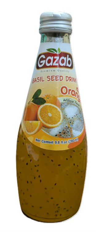 Gazab Basil Seed Orange 290ml