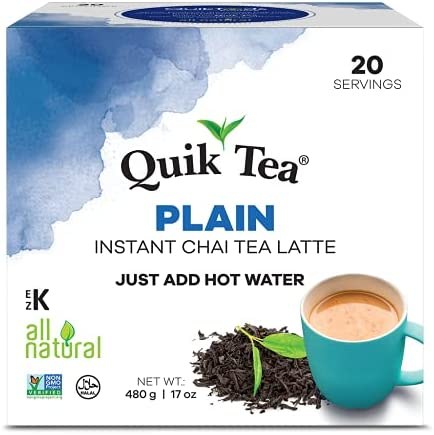 Quik Tea Plain Instant Chai Tea Latte 480 G