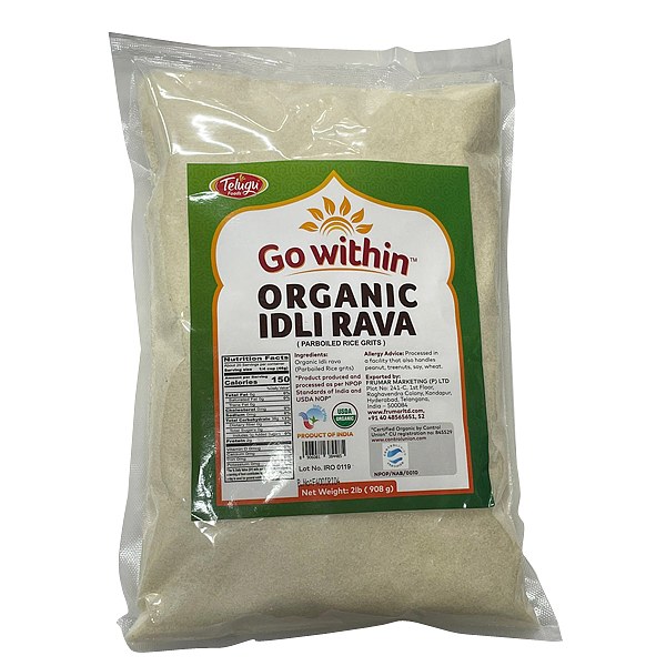 Telugu Organic Idli Rava 2 Lbs