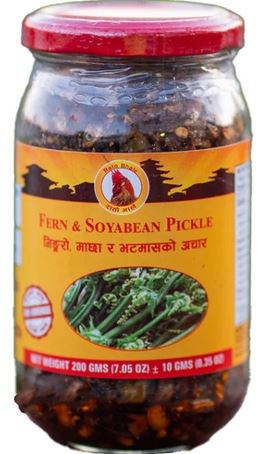 Rato Bhale Fern & Soyabean Pickle 200 G