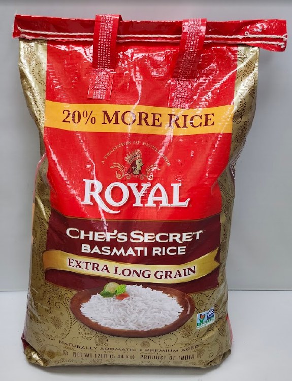 Royal Chef Secr Bas Rice 12 Lb