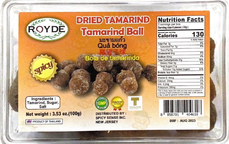 Royde Tamarind Candy Spicy 100 G