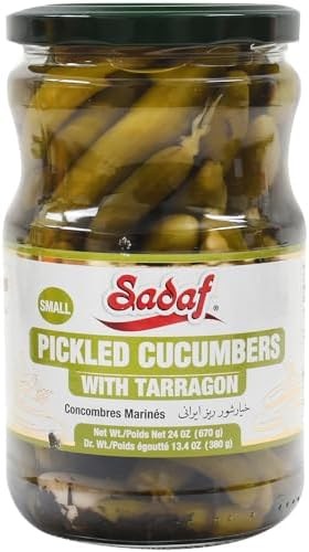 Sadaf Pickled Cucumber With Tarragon 24 Oz