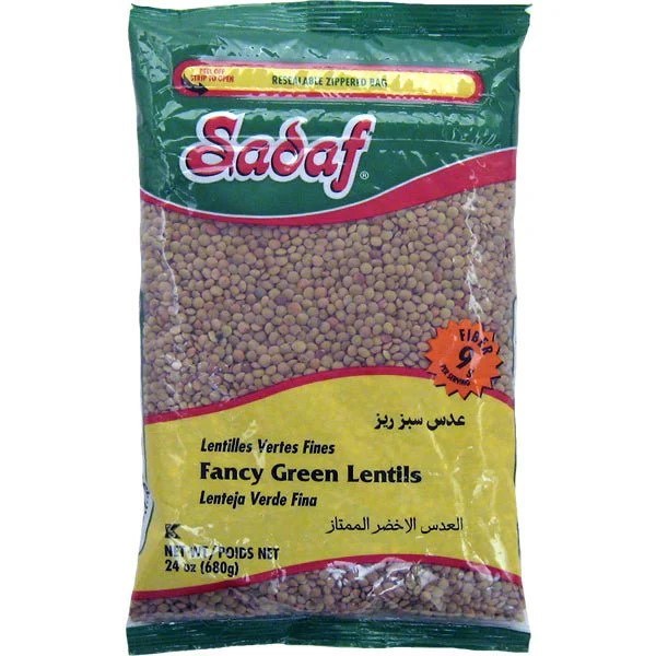 Sadaf Fancy Green Lentils 24 Oz