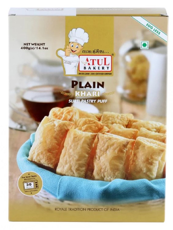 Atul Bakery Plain Khari 400 G
