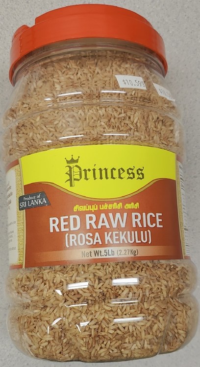 Princess Red Raw Rice (Rosa Kekulu) 5Lbs