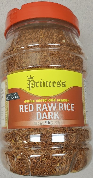 Princess Red Raw Rice Dark 5Lbs