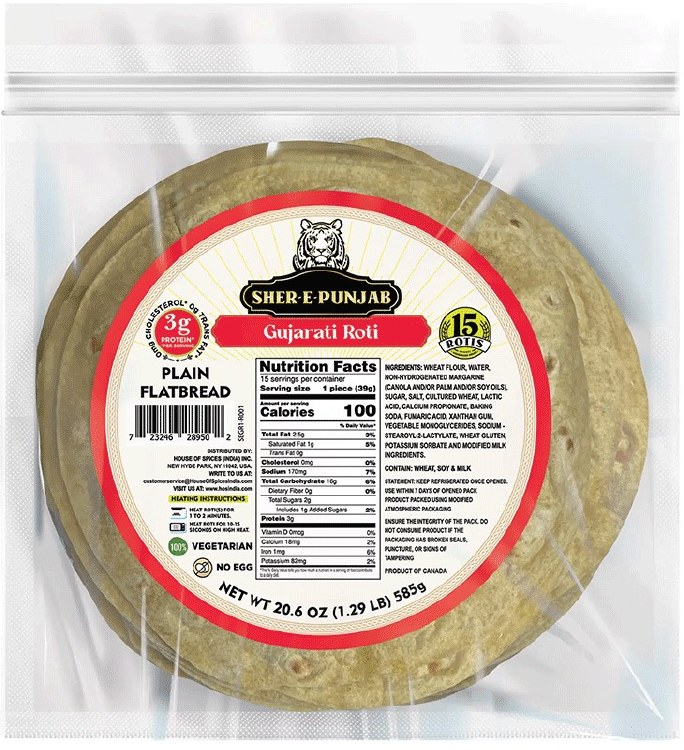 Sher-E-Punjab Gujarati Roti 585 G