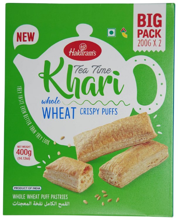 Haldiram's Khari Whole Wheat Puffs 400 G