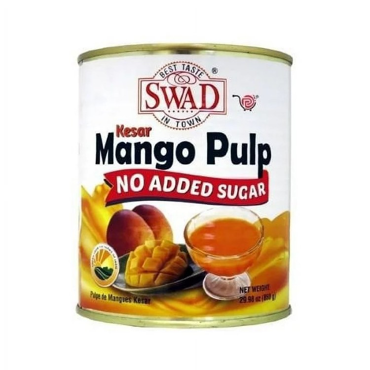 Swad Kesar Mango Pulp (No Suggar) 850g