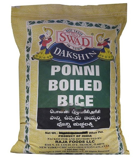 Swad Ponni Boiled Rice 10 Lb
