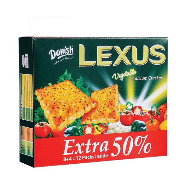 Danish Lexus Vegetables Cracker Biscuits 180 G