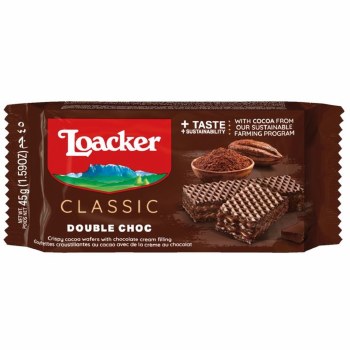 Loacker Classic Double Choco Wafer 45 G