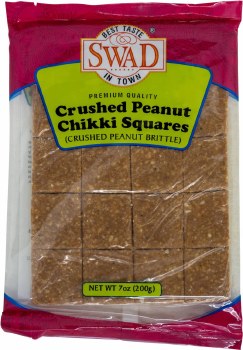 Swad Crushed Peanut Chikki Squares 200 G