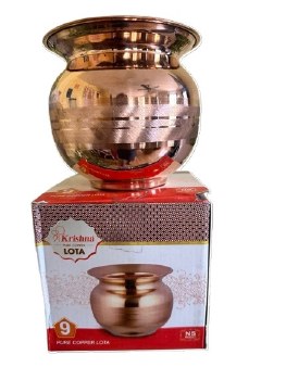 Saga Pure Copper kalash Lota